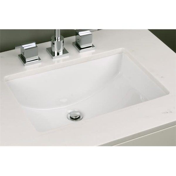 Cantrio Koncepts Cantrio Koncepts PS-106 Vitreous China Rectangular Bathroom Sink PS-106